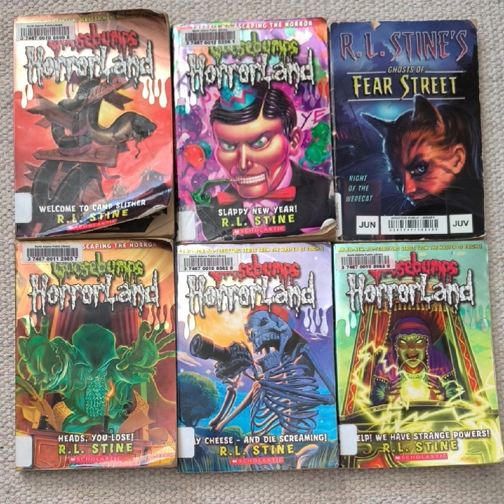 R.L. Stine || HorrorLand Book Set + Night Of The Werecat